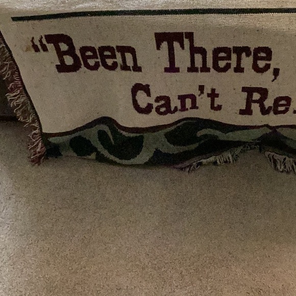 FINAL SALE “Genuine Antique Person Been There Done That Can’t Remember” Throw - Picture 6 of 9